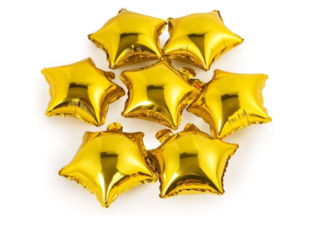 Globos Estrella Dorados